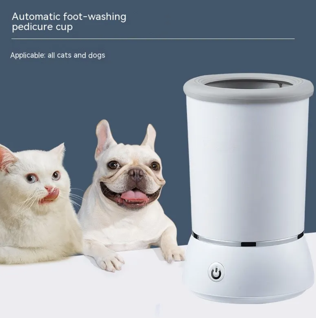 Lavador de Patas Eléctrico para Mascotas