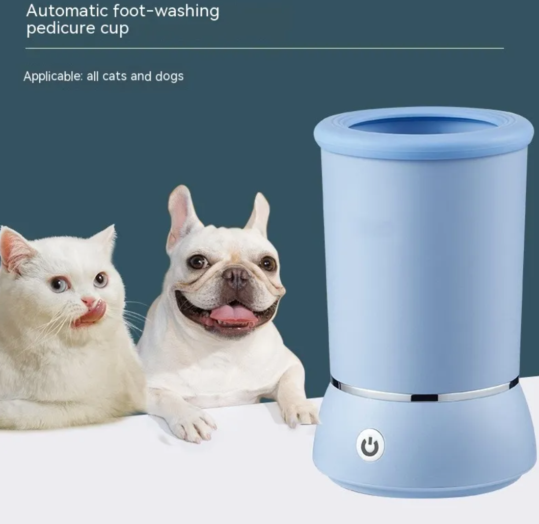 Lavador de Patas Eléctrico para Mascotas