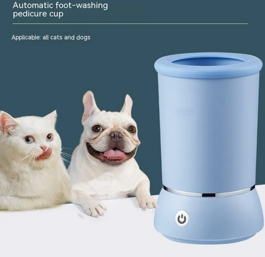Lavador de Patas Eléctrico para Mascotas